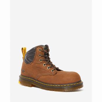 Dr Martens Női Hynine Safety Toe Munkavédelmi Bakancs Barna
